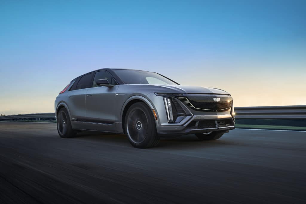 2026 Cadillac Lyriq-V in Magnus Metal Frost.