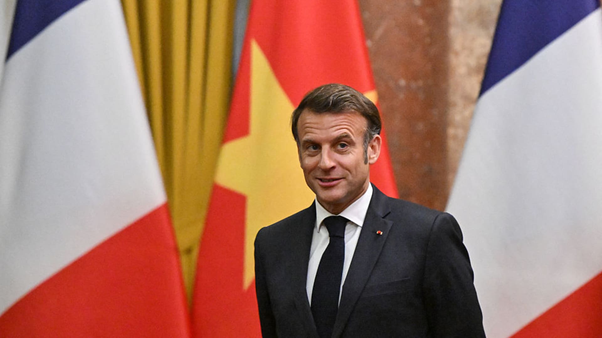 Macron calls on Europe, Asia to prepare for a U.S.-China showdown