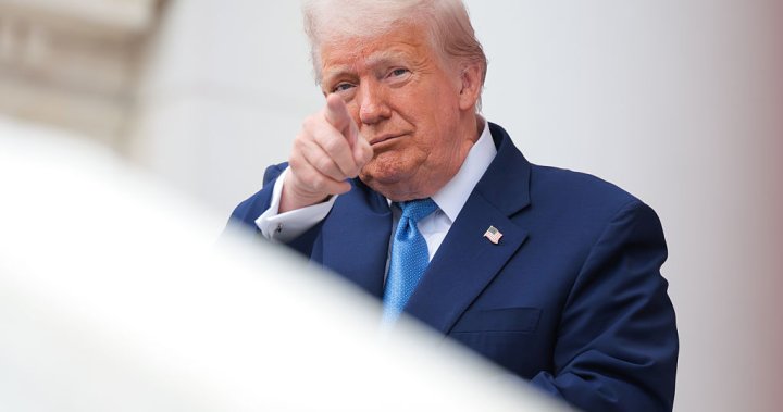 Trump lashes out at claim he’s a ‘chicken’ when it comes to trade - National