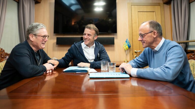 European leaders arrive in Kyiv amid push for 30-day ceasefire