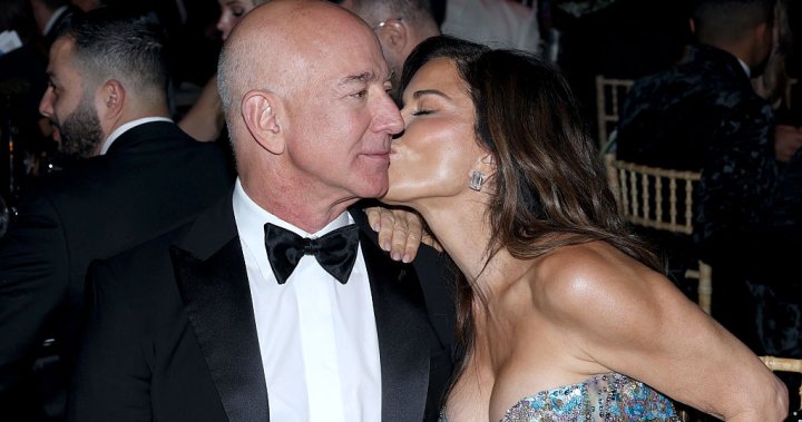 Bezos wedding venue changed due to ‘inflatable crocodile’ threat, says protester - National