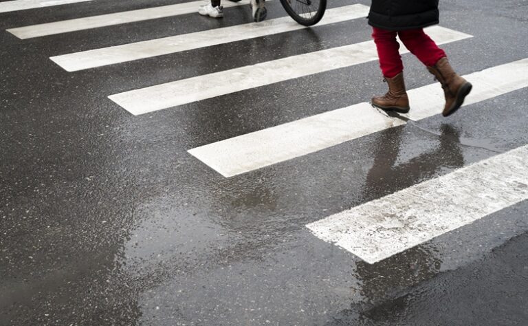 Pedestrian After an Accident