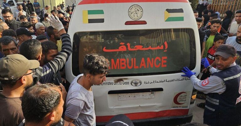 Attack near Gaza aid delivery point killed more than 50 people, CBS News has learned, as Israel denies involvement