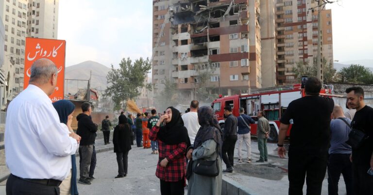 Iran launches drones at Israel as Israel attacks Iranian nuclear sites and top commanders, IDF says