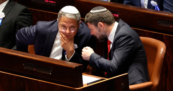 Canada joins allies in sanctioning 2 Israeli ministers for Gaza comments - National