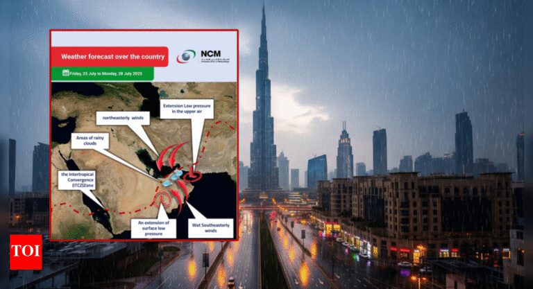 UAE weather alert: Rain, thunderstorms, and blowing dust forecast for the weekend | World News