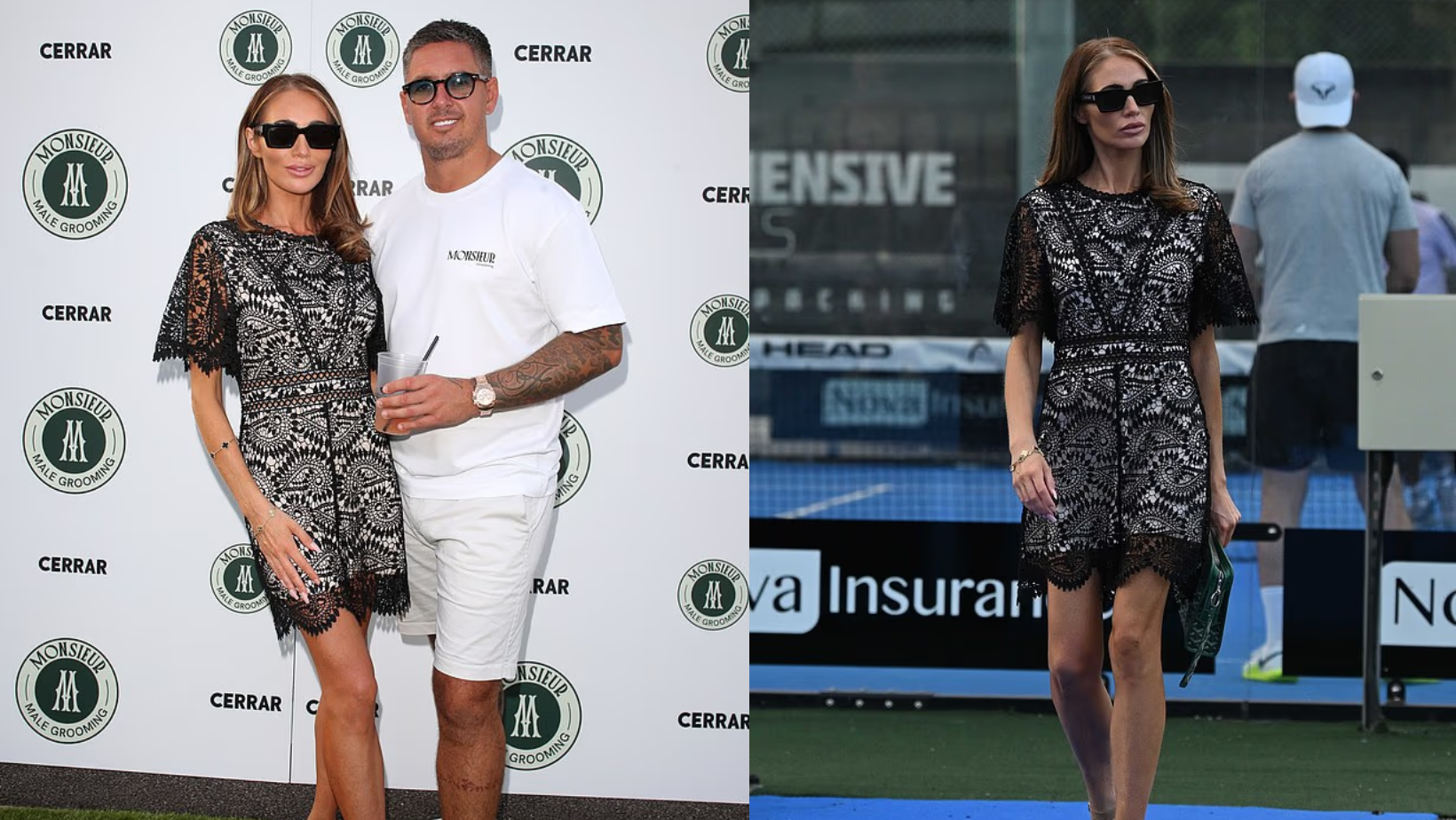 Amy Childs Flaunts Weight Loss in Lace Dress After Wedding Delay