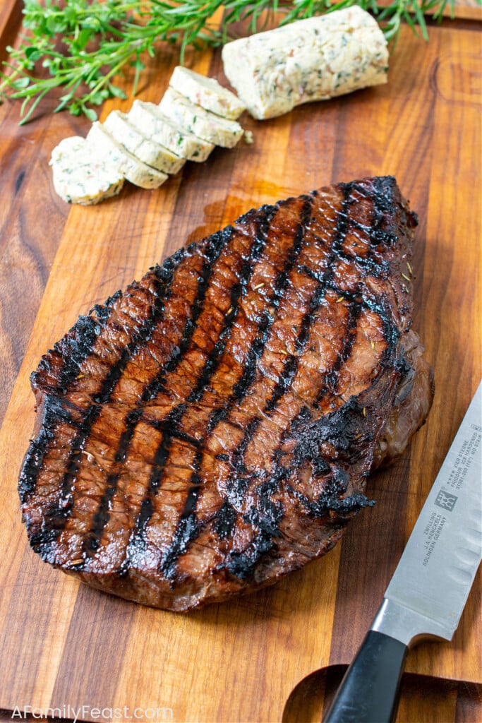 ग्रिल्ड लंदन ब्रोइल - एक परिवार की दावत