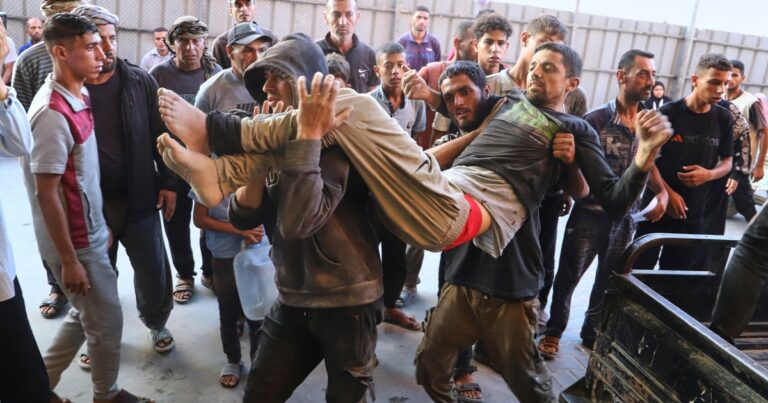 32 Palestinians killed trying to reach US group's food distribution sites, Gaza authorities say