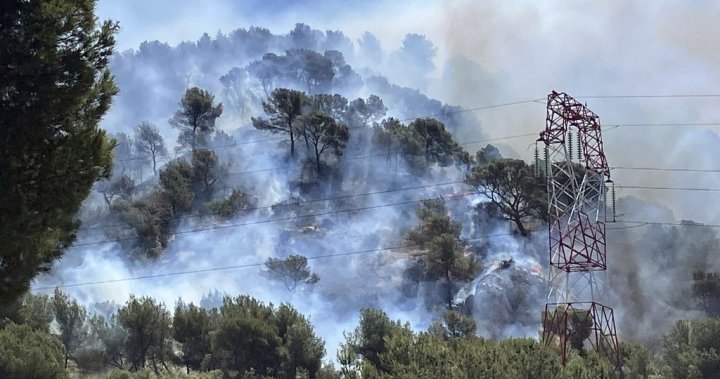 Marseille airport runway closed, flights suspended amid wildfires in France - National