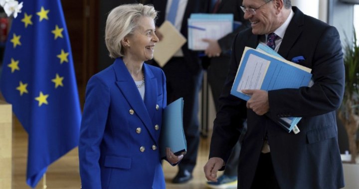 EU delays retaliatory tariffs on U.S. goods in hopes of Aug. 1 trade deal - National