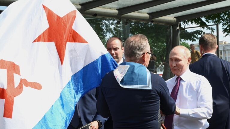 Russia scales down celebrations honoring its navy as Ukraine launches more drone attacks