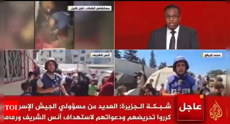 Watch: Al Jazeera anchor holds back tears while reporting colleagues’ deaths; network condemns attack