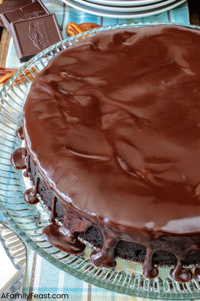 Bourbon pecan frourless चॉकलेट torte - एक परिवार की दावत