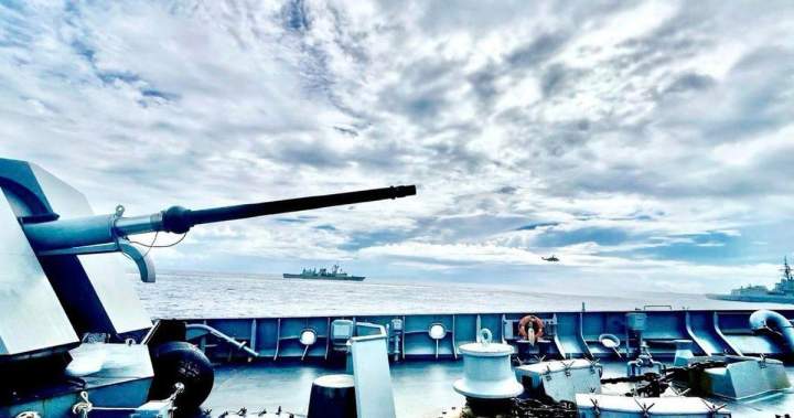 Canada joins allies for military drills off disputed South China Sea shoal - National