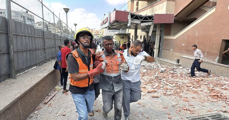 Israeli strike on Gaza's Nasser Hospital kills 15, including 4 journalists, health officials say