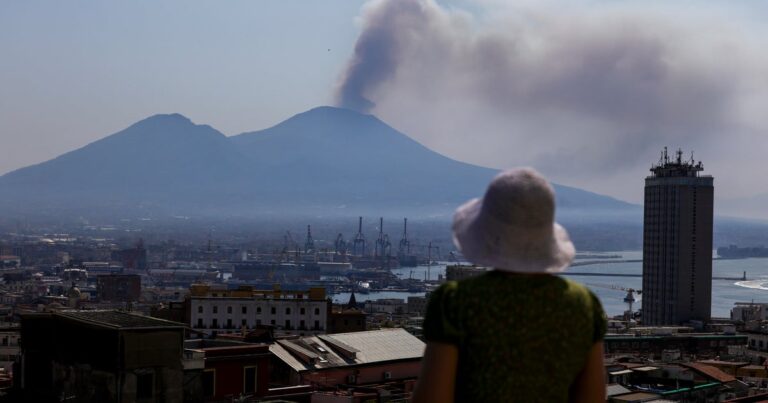Italy's Mount Vesuvius, a popular tourist destination, closes over wildfire
