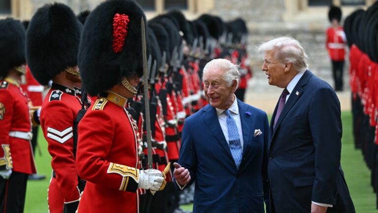 Trump's UK state visit in pictures