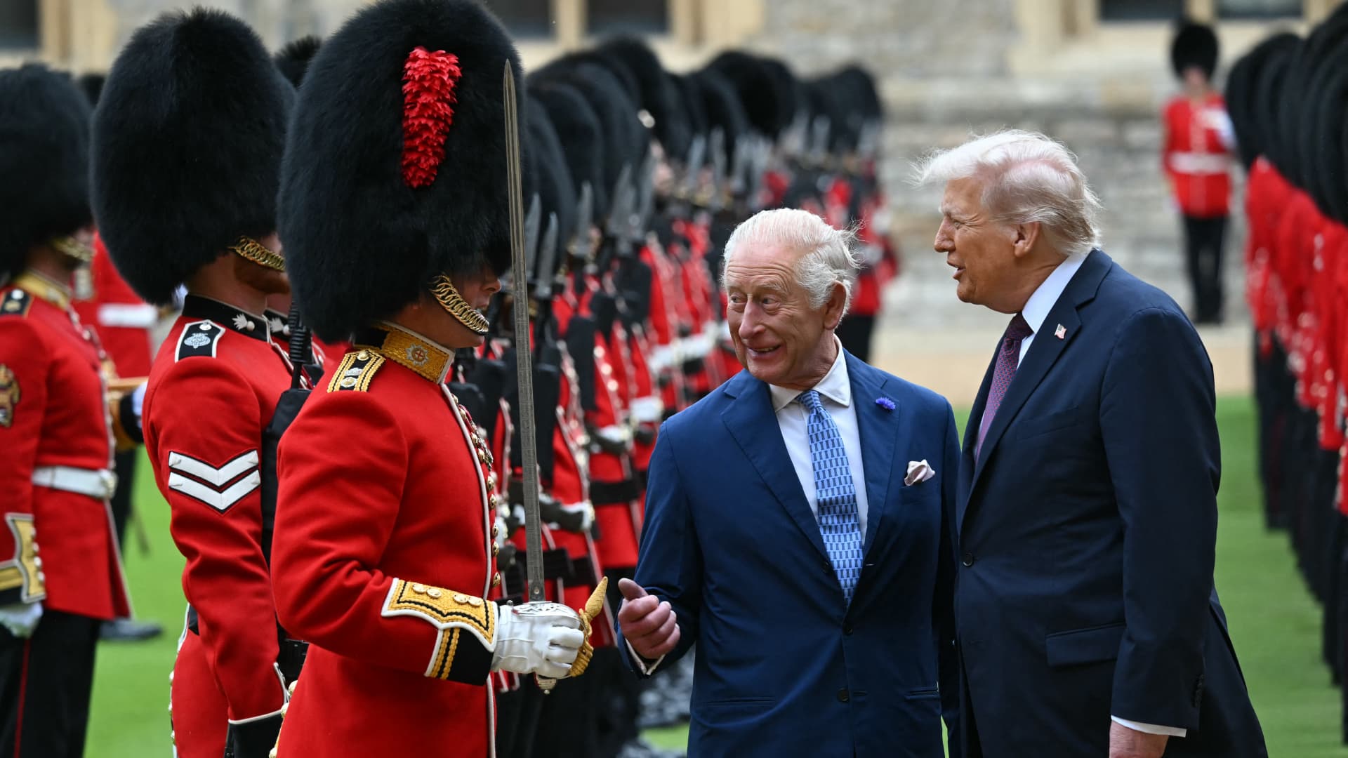 Trump's UK state visit in pictures