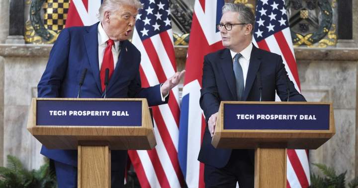 Trump leaves U.K. with tech deal, little movement on tariffs and Ukraine - National