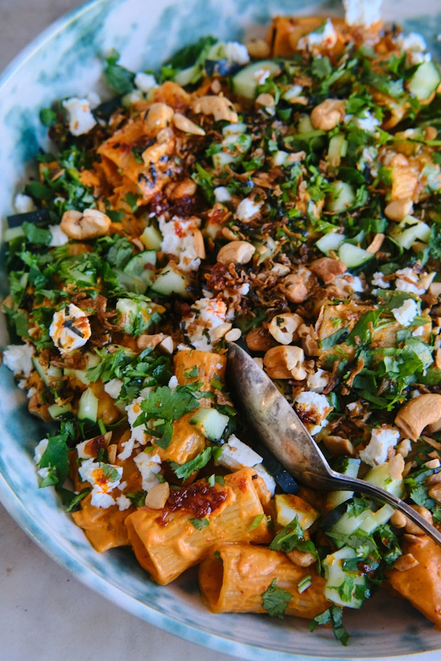 मसालेदार चना पास्ता कटोरे