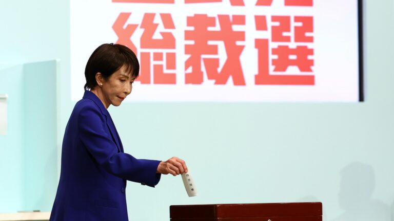 Japan's ruling party elects Sanae Takaichi as new leader, likely to be 1st female PM