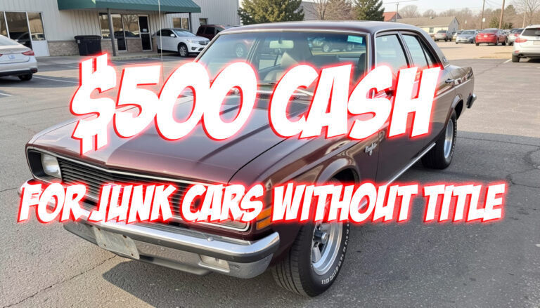 $500 Cash for Junk Cars Without Title