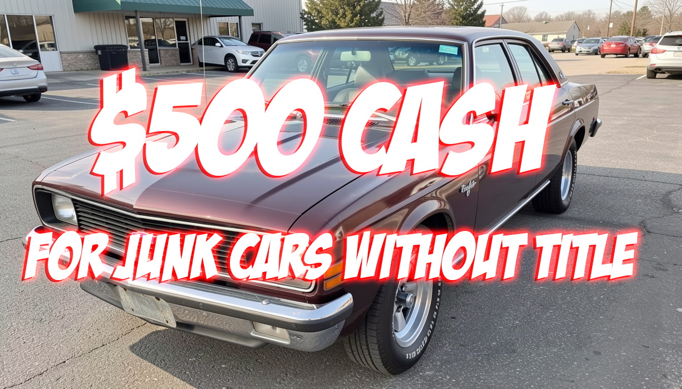 $500 Cash for Junk Cars Without Title