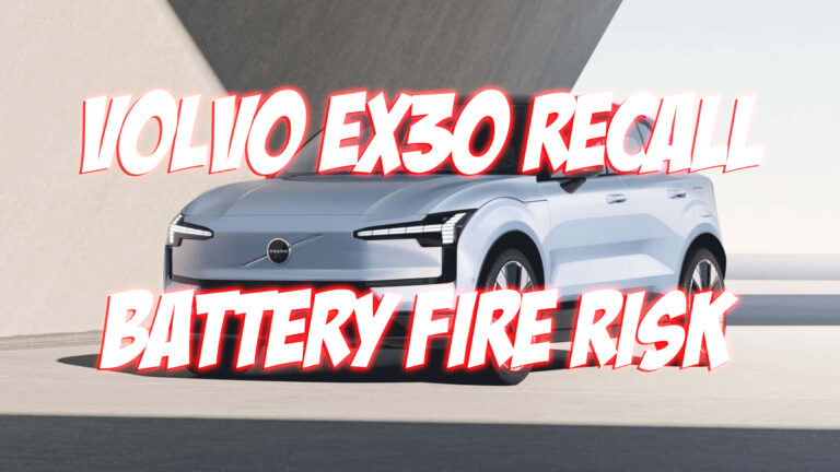 Volvo EX30 Recall Battery Fire Risk