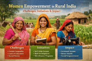 ग्रामीण भारत में महिला सशक्तिकरण: चुनौतियाँ और पहल